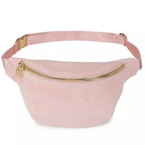 NWT Stoney Clover Lane x Juicy Couture Velour Velvet Fanny Pack Belt Bag Pink